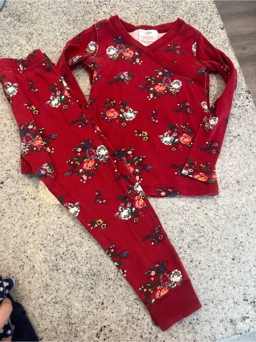 Hanna Andersson pajama set little girl size 4